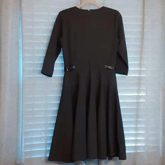 Ann Taylor Dark Grey Circle Skirt Dress - Picture 6 of 11